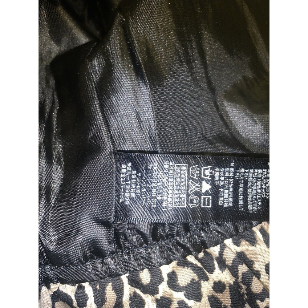Forever 21 VtG Peplum Blazer Jacket Y2K Small Leopard Mcbling Fitted Mob Wife - Picture 14 of 16